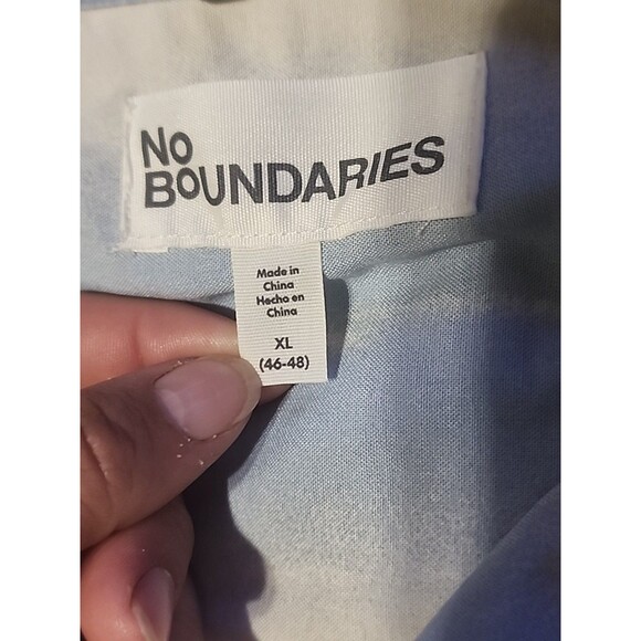 No Boundaries Men’s XL Hawaiian Rayon Shirt Palm Tree Beach Short Sleeve - Picture 7 of 9